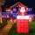 Jingle Jollys 1.8M Illuminated Christmas Inflatable Santa Pop Up, UV-Resistant Polyester, Indoor Outdoor Décor