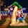 Jingle Jollys 2.1m Christmas Inflatable Santa with Guitar, LED Lights, UV & Water-Resistant, Indoor Outdoor Décor