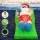 Jingle Jollys 1.8M LED Inflatable Santa Bench - UV-Resistant, Water-Repellent Christmas Decoration with Air Blower