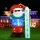 Jingle Jollys 1.6M Illuminated Christmas Inflatable Santa - UV-Resistant, Water-Repellent, Indoor/Outdoor with LEDs