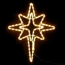 Jingle Jollys 57cm Bethlehem Star Christmas Light 90 Warm White LED's 8 Modes Timer Outdoor Decor