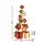 Jingle Jollys Christmas Gift Box Tower 170cm 15-Piece Stackable Set with 350 Warm LED Lights Indoor Decorations