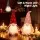 Jingle Jollys Christmas Gnomes Light-Up Plush Decorations 30cm Set of 3 Warm White Battery Operated