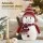 Jingle Jollys Christmas Snowman Handicraft Ornament 45cm Plush Wool & Foam Festive Red Scarf Party Decoration