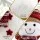 Jingle Jollys Christmas Snowman Handicraft Ornament 45cm Plush Wool & Foam Festive Red Scarf Party Decoration