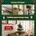 Jingle Jollys 47cm Paper Christmas Tree with Star Topper DIY Ornament Set Green