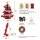 Jingle Jollys 47cm Paper Christmas Tree Red Foldable Honeycomb Tabletop DIY Decoration Set
