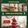 Jingle Jollys 47cm Paper Christmas Tree Red Foldable Honeycomb Tabletop DIY Decoration Set