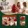 Jingle Jollys 47cm Paper Christmas Tree Red Foldable Honeycomb Tabletop DIY Decoration Set