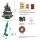 Jingle Jollys Paper Christmas Tree 61cm Green Foldable Honeycomb Decor Set with Star Topper for Tabletop Display