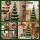 Jingle Jollys 111cm Paper Christmas Tree with LED Lights Decorations and Star Topper Green