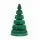 Jingle Jollys 111cm Paper Christmas Tree with LED Lights Decorations and Star Topper Green