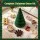Jingle Jollys 111cm Paper Christmas Tree with LED Lights Decorations and Star Topper Green
