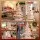 Jingle Jollys 114cm Paper Christmas Tree with Star Topper LED Decoration Set White