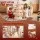 Jingle Jollys 114cm Paper Christmas Tree with Star Topper LED Decoration Set White