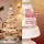 Jingle Jollys 114cm Paper Christmas Tree with Star Topper LED Decoration Set White