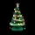 Jingle Jollys 62cm 3D Paper Christmas Tree with LED Lights, Decorations and Star Topper Green