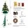 Jingle Jollys 62cm 3D Paper Christmas Tree with LED Lights, Decorations and Star Topper Green