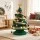 Jingle Jollys 62cm 3D Paper Christmas Tree with LED Lights, Decorations and Star Topper Green