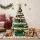 Jingle Jollys 87cm Paper Christmas Tree with LED Lights Decorations Green Foldable Pop-Up Honeycomb Design