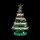Jingle Jollys 87cm Paper Christmas Tree with LED Lights Decorations Green Foldable Pop-Up Honeycomb Design