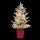 Jingle Jollys 1M LED Potted Christmas Tree with Flocked Leaves & Red Berries - Easy Setup, Perfect for Small Spaces