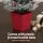 Jingle Jollys 1M LED Potted Christmas Tree with Flocked Leaves & Red Berries - Easy Setup, Perfect for Small Spaces