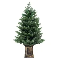 Jingle Jollys 1.2M LED Potted Christmas Tree with 8 Light Modes