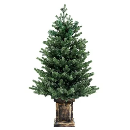 Jingle Jollys 1.2M LED Potted Christmas Tree with 8 Light Modes
