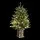 Jingle Jollys 1.2M LED Potted Christmas Tree with 8 Light Modes