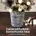 Jingle Jollys 1.2M Potted Snowy Christmas Tree with 80 Warm White LED Lights, PVC Tips, Sturdy Base, Easy Setup
