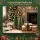Jingle Jollys Mini Christmas Tree Set 4 Piece Frosted Green PVC Needles Wooden Base Holiday Table Decor