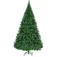 Jingle Jollys 7FT Pre-lit LED Christmas Tree - 1134 Warm White LEDs, 1000 PVC Tips, Sturdy Metal Stand, Easy Setup