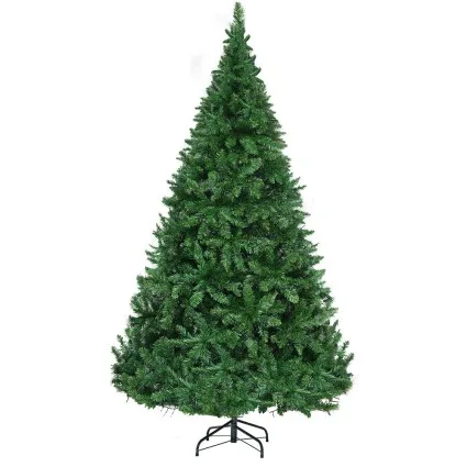 Jingle Jollys 7FT Pre-lit LED Christmas Tree - 1134 Warm White LEDs, 1000 PVC Tips, Sturdy Metal Stand, Easy Setup