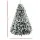 Jingle Jollys 2.4M Snow-Flocked Christmas Tree, 1500 PVC Tips, Lifelike Bushy Branches, Sturdy Metal Stand