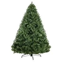 Jingle Jollys 2.4M Green Christmas Tree, 1500 PVC Tips, Sturdy Metal Stand, Easy Assembly, 1-Year Warranty