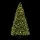 Jingle Jollys 2.7m Pre-lit Christmas Tree with 2590 PVC Tips, 750 Warm White LEDs, Metal Stand, Easy Set-Up