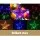 Jingle Jollys 1.8m Optic Fibre LED Christmas Tree - Multi-Colour Lights, PVC Tips, Metal Frame, 6ft Tall - Easy Setup