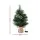 Jingle Jollys 60cm Mini Christmas Tree with 50 Warm White LED Lights, 8 Light Modes and Linen Base