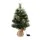 Jingle Jollys 60cm Mini Christmas Tree with 50 Warm White LED Lights, 8 Light Modes and Linen Base