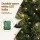 Jingle Jollys 60cm Mini Christmas Tree with 50 Warm White LED Lights, 8 Light Modes and Linen Base