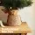 Jingle Jollys 60cm Mini Christmas Tree with 50 Warm White LED Lights, 8 Light Modes and Linen Base