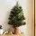 Jingle Jollys 60cm Mini Christmas Tree with 50 Warm White LED Lights, 8 Light Modes and Linen Base