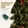 Jingle Jollys 90cm Mini Christmas Tree with LED Lights, Sturdy Metal Base, Non-Toxic, Easy Assembly, Party Decor