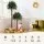 Jingle Jollys 1.5m+1m LED Christmas Palm Tree with Pine Needles, Metal Stand, Easy Setup, Tropical Xmas Decor