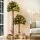 Jingle Jollys 1.5m+1m LED Christmas Palm Tree with Pine Needles, Metal Stand, Easy Setup, Tropical Xmas Decor