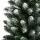 Jingle Jollys 1.8m Snow Flocked Christmas Tree, 300 PVC Tips, Lifelike Bushy Branches, Metal Stand, Easy Assembly