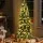 Jingle Jollys 180cm LED Christmas Tree with Red Berries, 200 Warm Lights, Pine PVC, Metal Stand - Easy Assembly