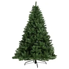 Jingle Jollys 6FT Green Christmas Tree - 650 PVC Tips, Lifelike Design, Easy Setup, Sturdy Metal Stand, 1-Year Warranty