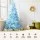 Jingle Jollys 2.1m White Christmas Tree RGB LED Lights Remote, 1310 PVC Tips, Metal Stand, Easy Assembly